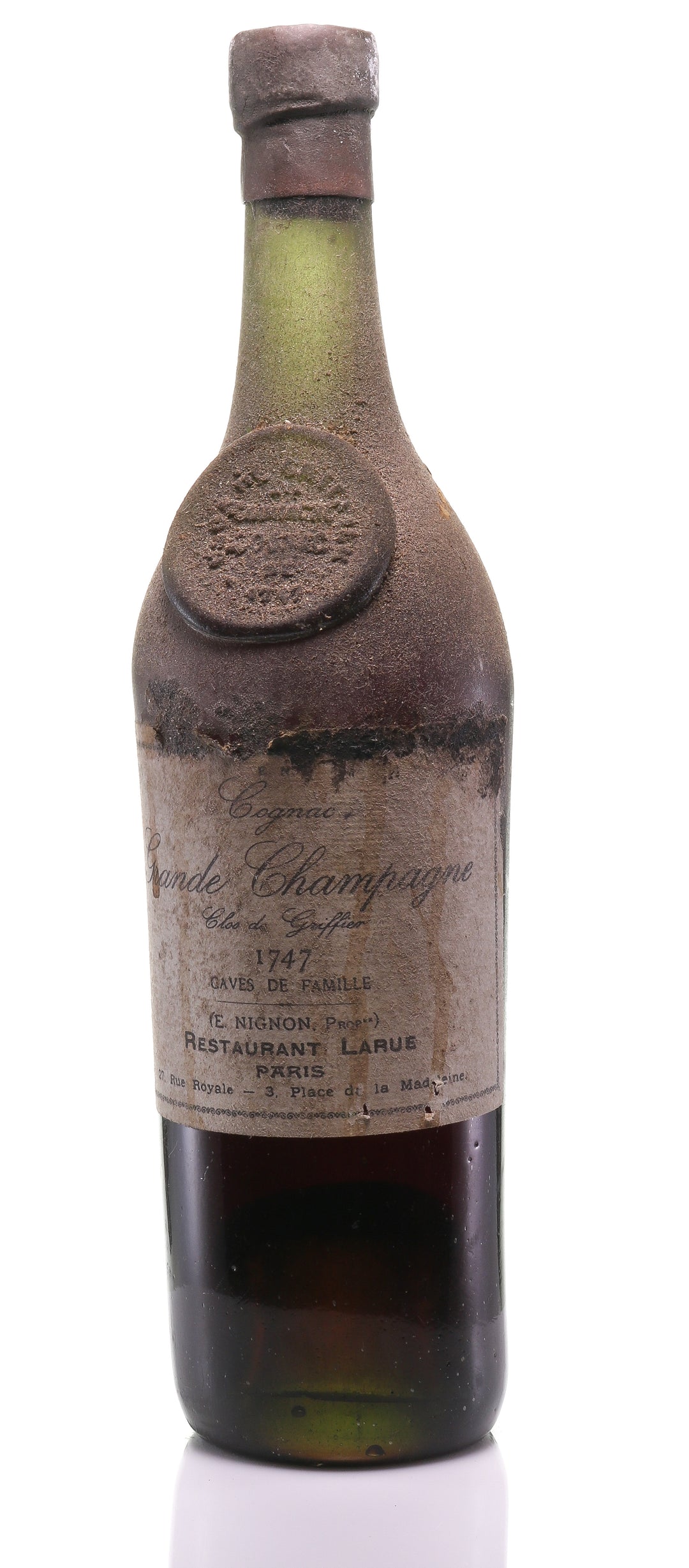 1747 Caves de Famille Nignon Clos de Griffier Cognac, Grande Champagne - Old Liquors