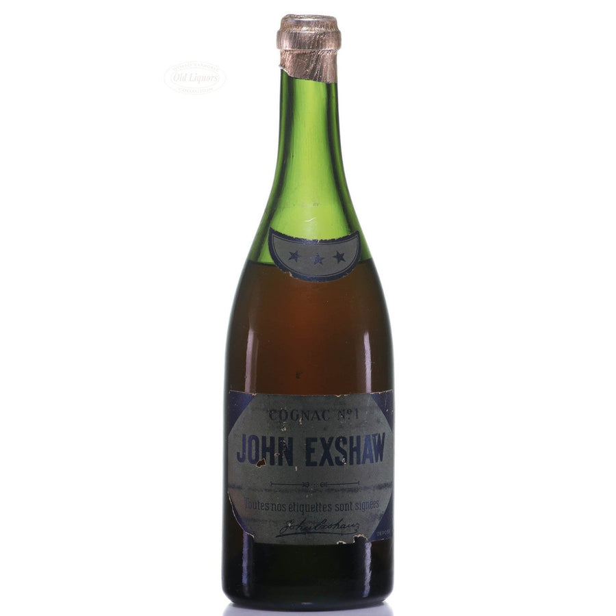 Cognac John Exshaw Three Stars Litre 1950s SKU 8257