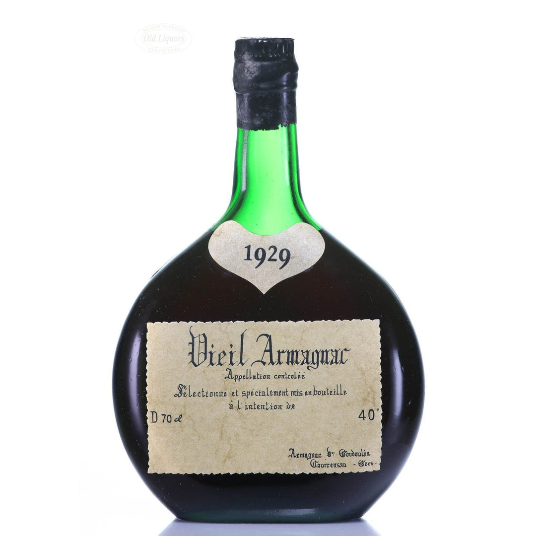 Armagnac 1929 Goudoulin Veuve SKU 8362