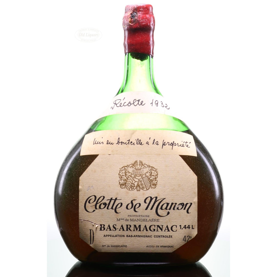 Armagnac 1932 Domaine Clotte Manon SKU 13661