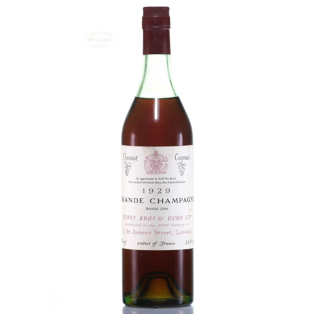 Cognac 1929 Berry Brothers Rudd SKU 7591