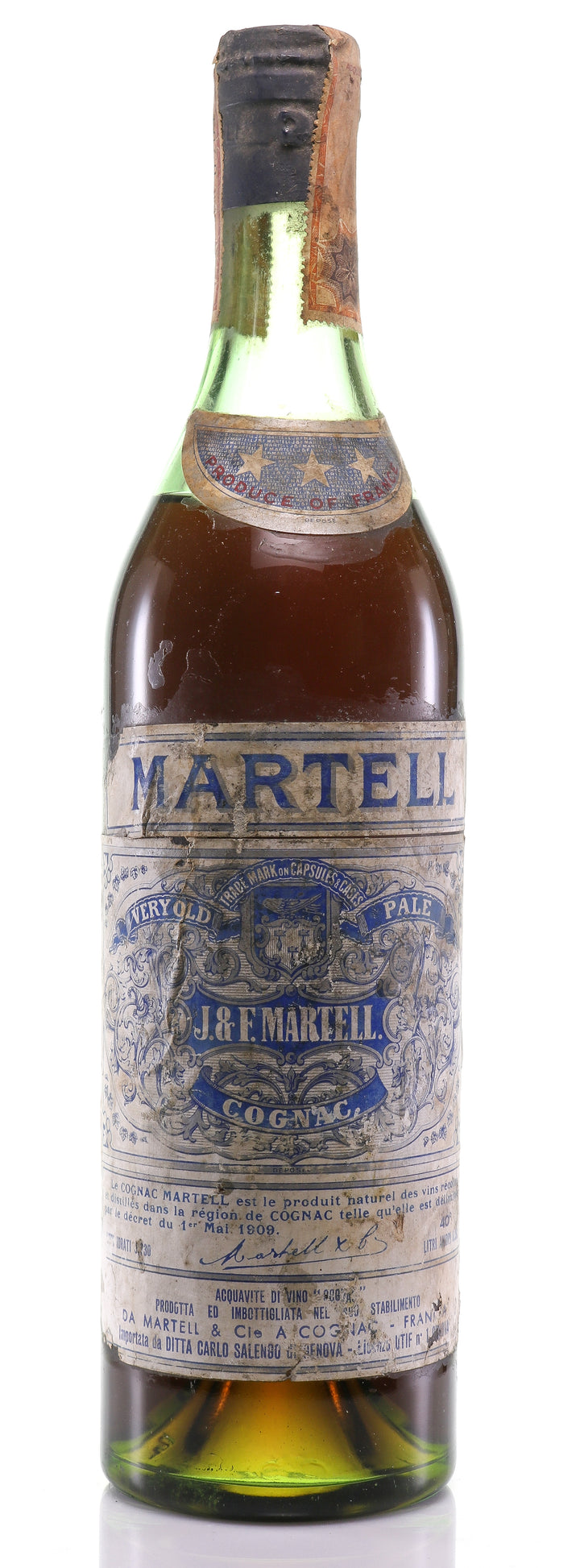 Martell Very Old Pale - 3 Star Cognac - legendaryvintages