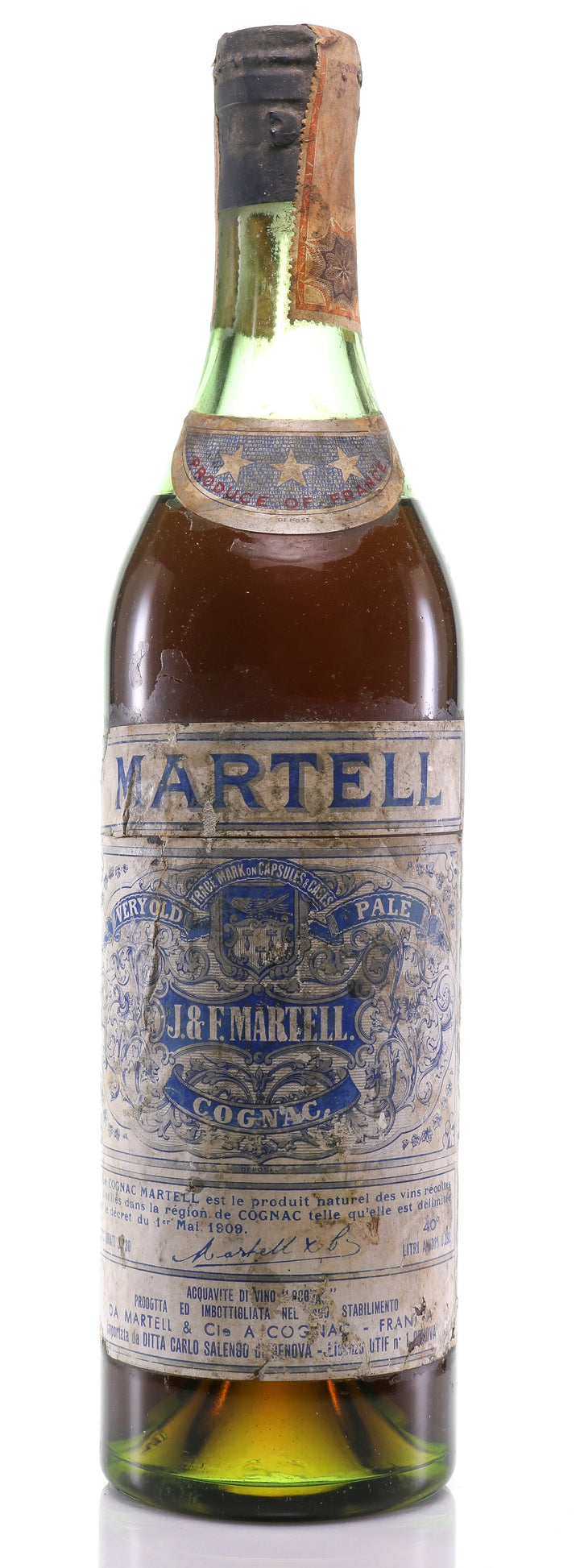 Martell Very Old Pale - 3 Star Cognac - legendaryvintages