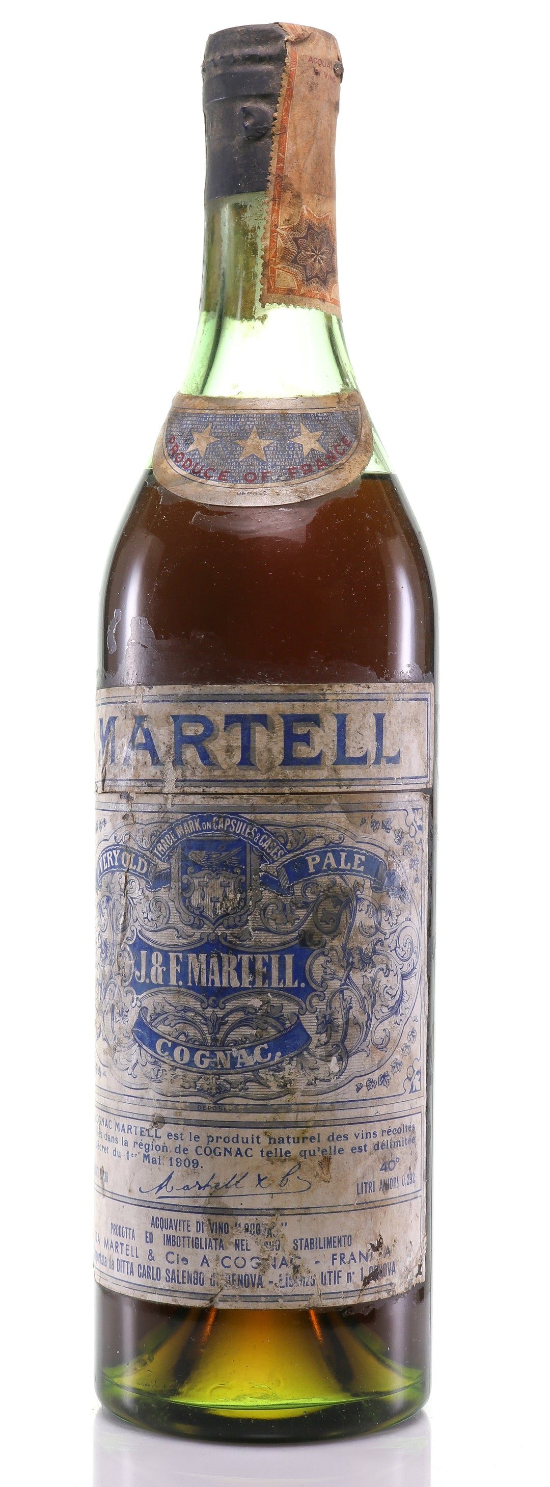 Martell Very Old Pale - 3 Star Cognac - legendaryvintages