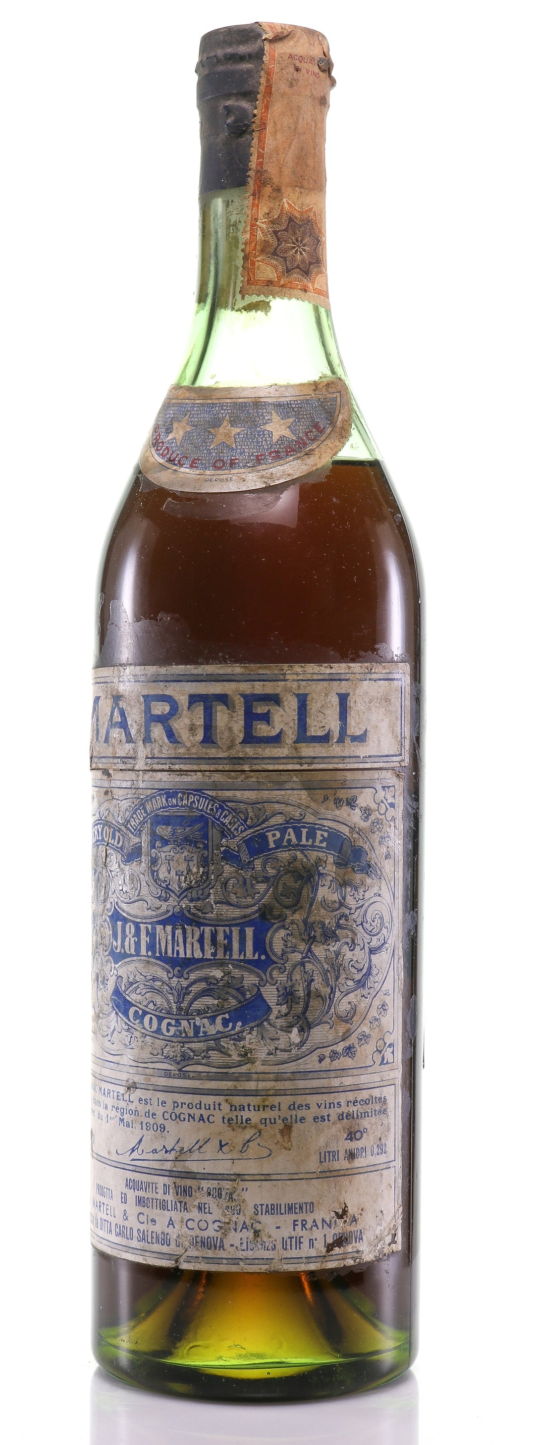 Martell Very Old Pale - 3 Star Cognac - legendaryvintages