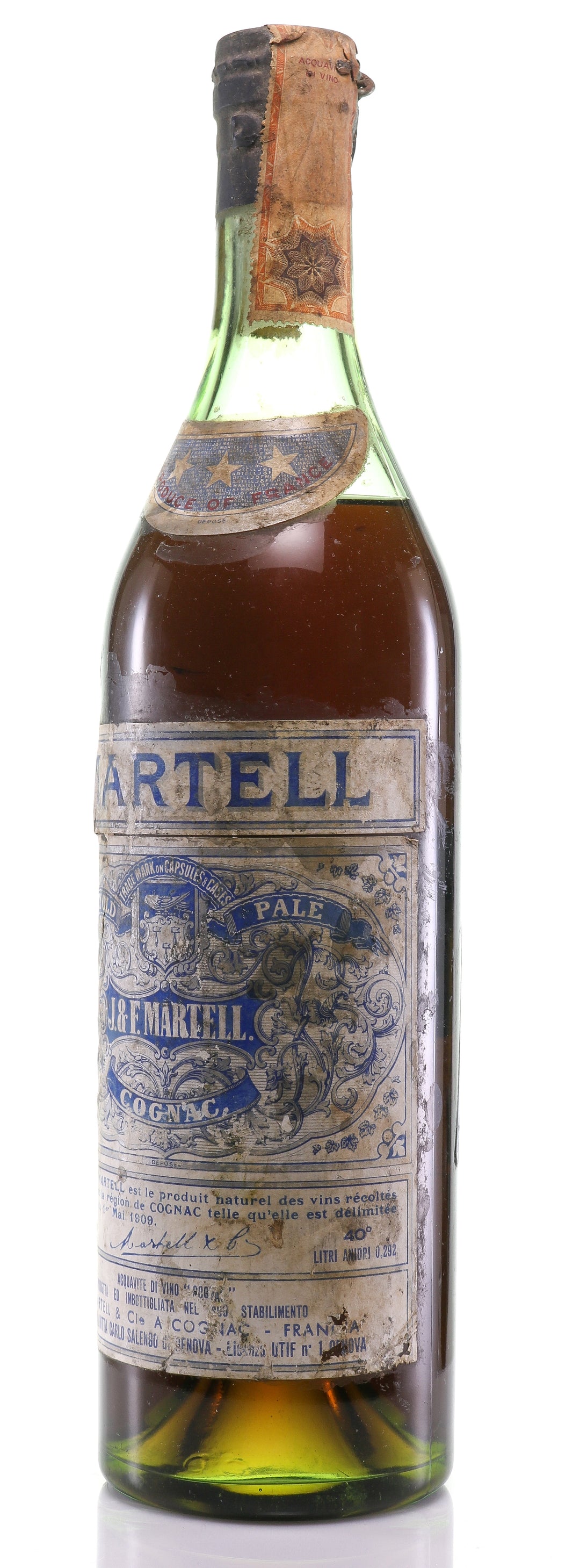 Martell Very Old Pale - 3 Star Cognac - legendaryvintages