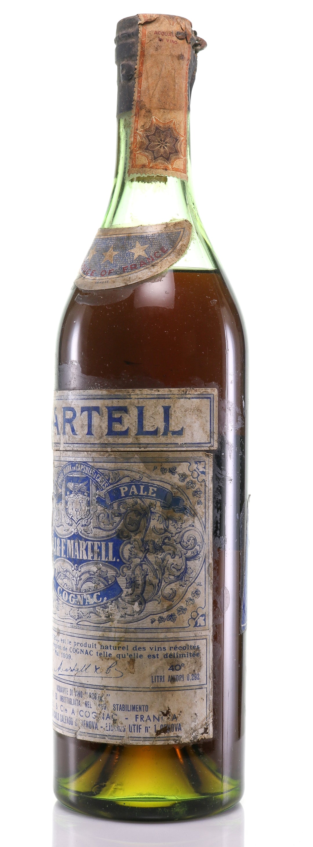 Martell Very Old Pale - 3 Star Cognac - legendaryvintages