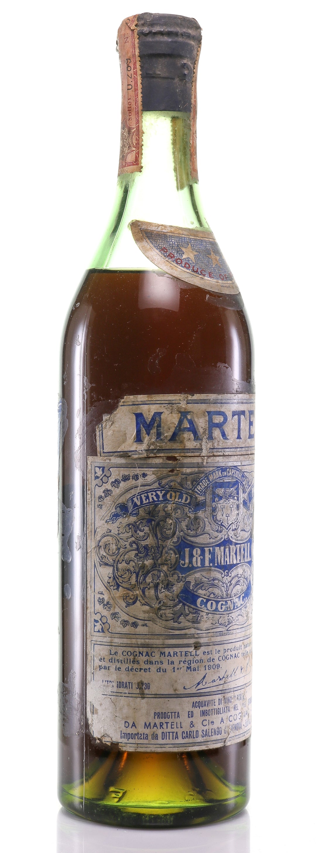 Martell Very Old Pale - 3 Star Cognac - legendaryvintages