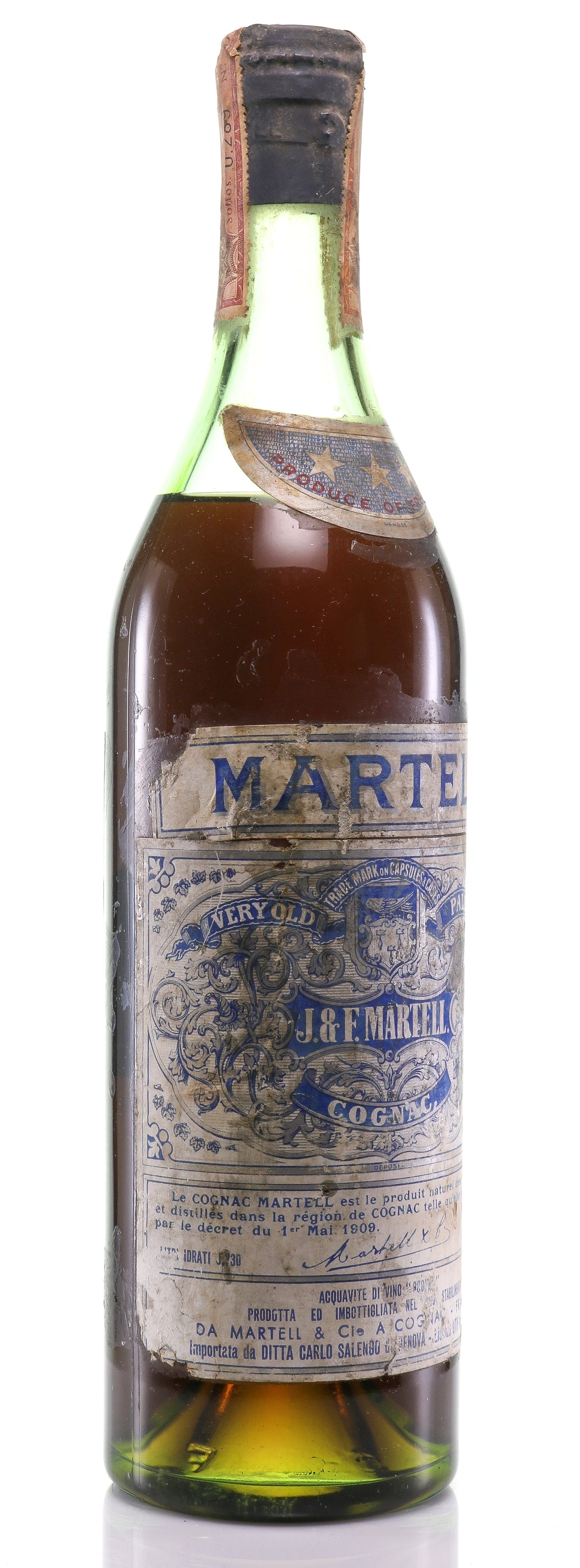 Martell Very Old Pale - 3 Star Cognac - legendaryvintages