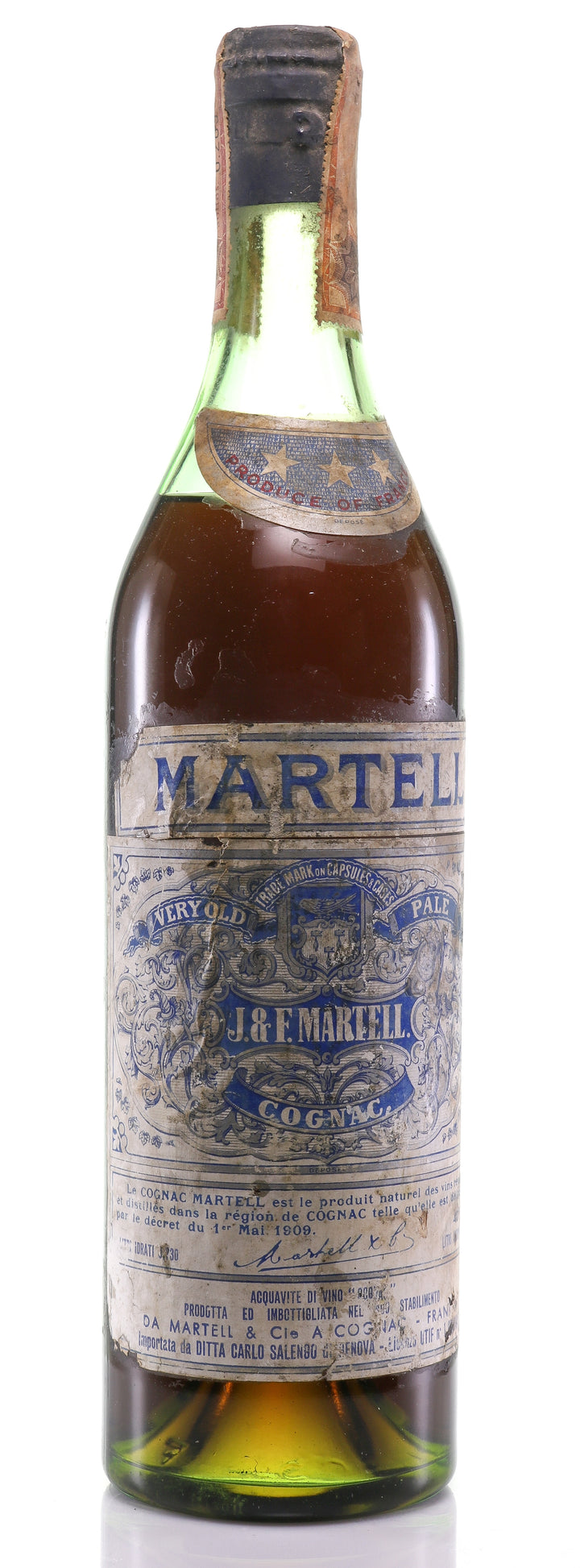 Martell Very Old Pale - 3 Star Cognac - legendaryvintages