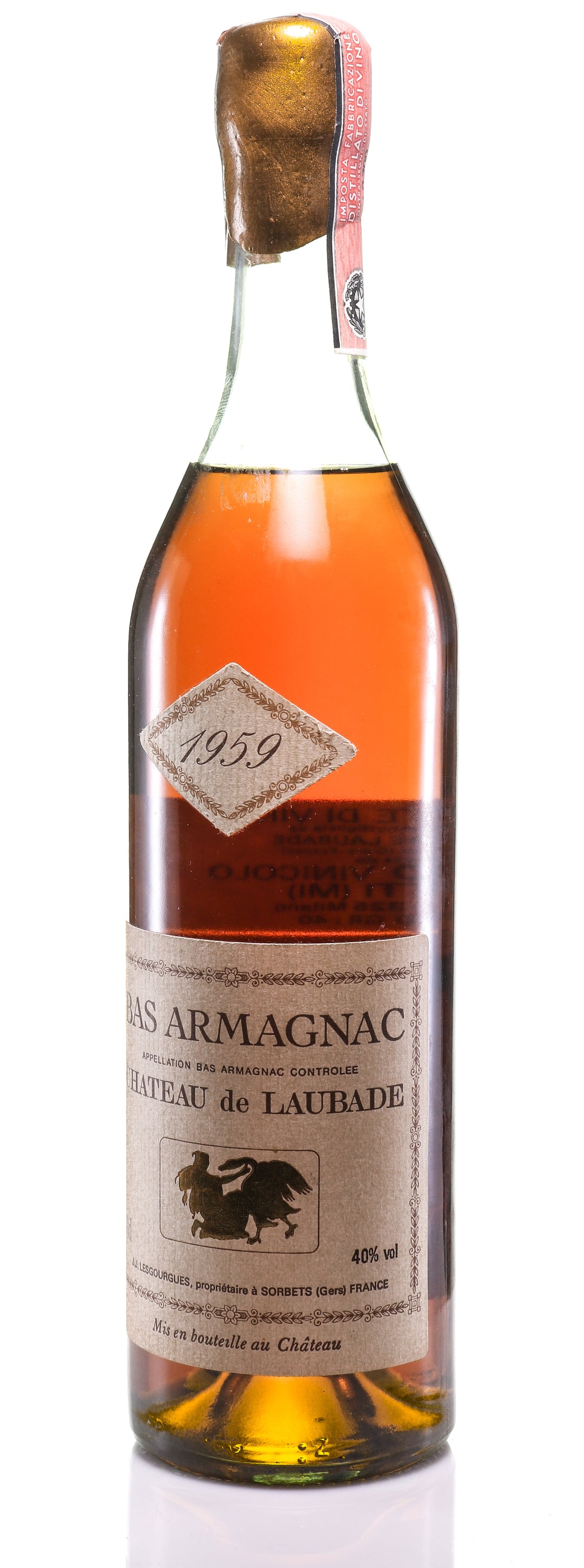 Armagnac 1959 Château de Laubade - legendaryvintages