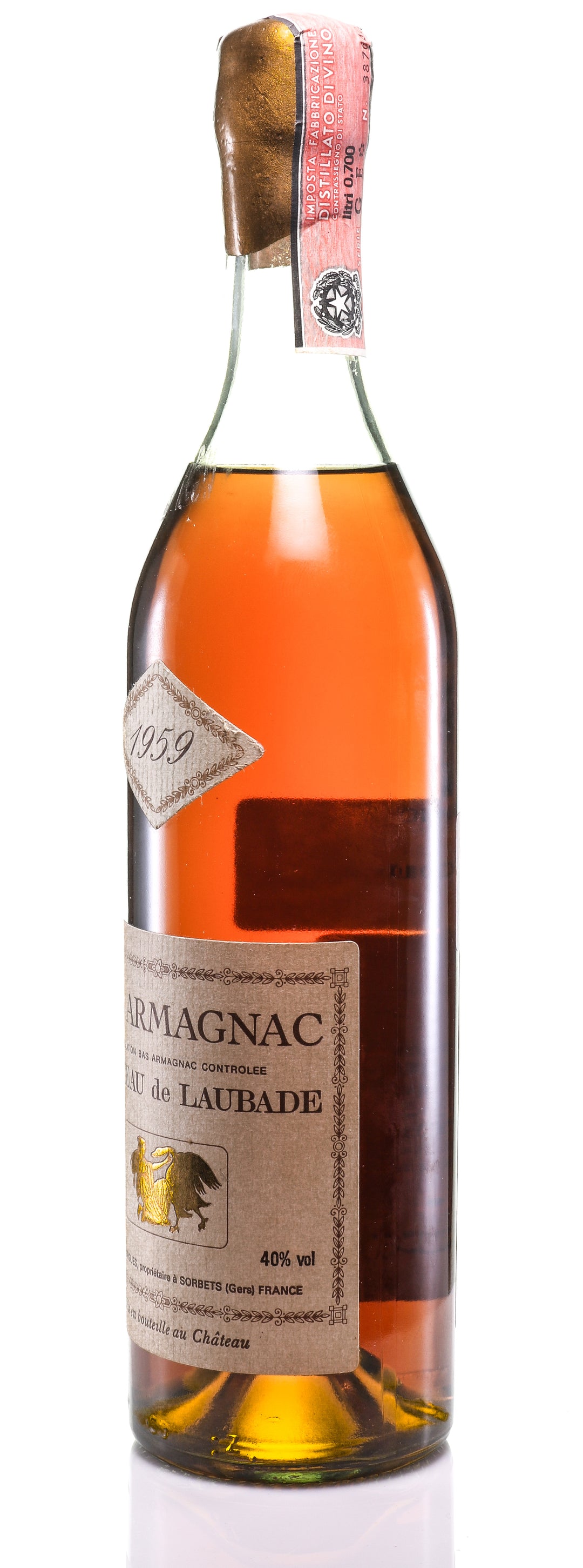 Armagnac 1959 Château de Laubade - legendaryvintages