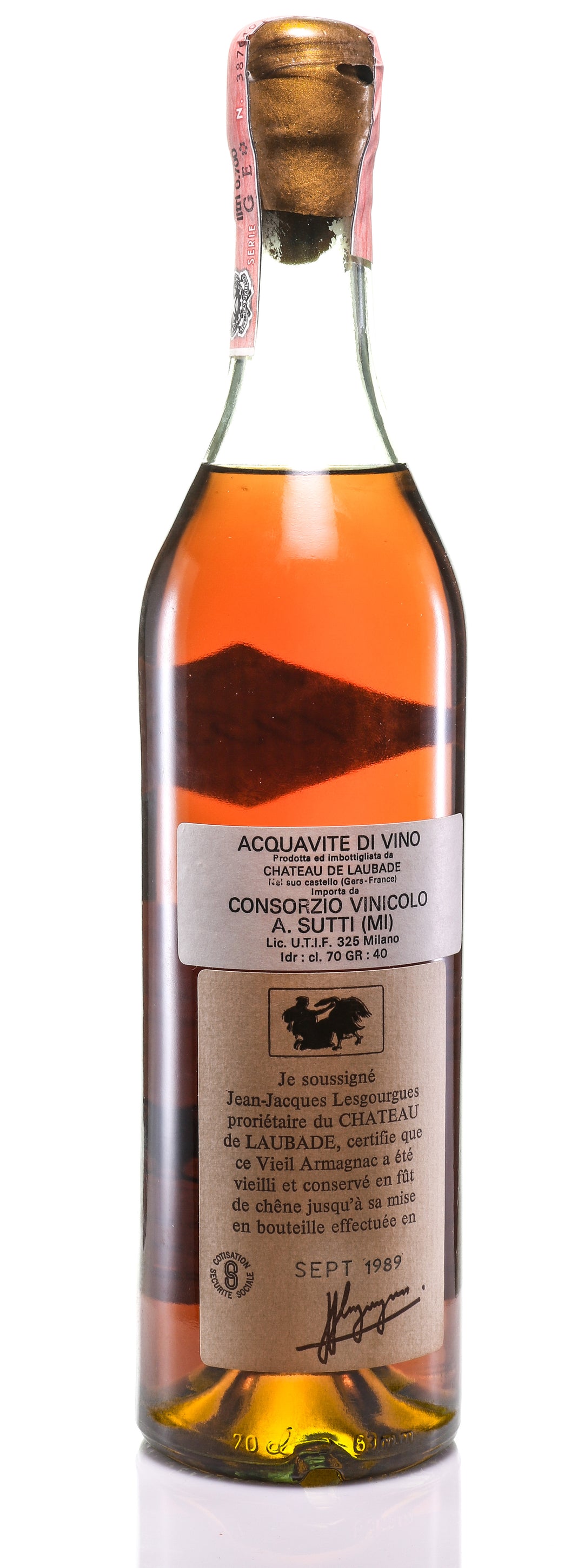 Armagnac 1959 Château de Laubade - legendaryvintages