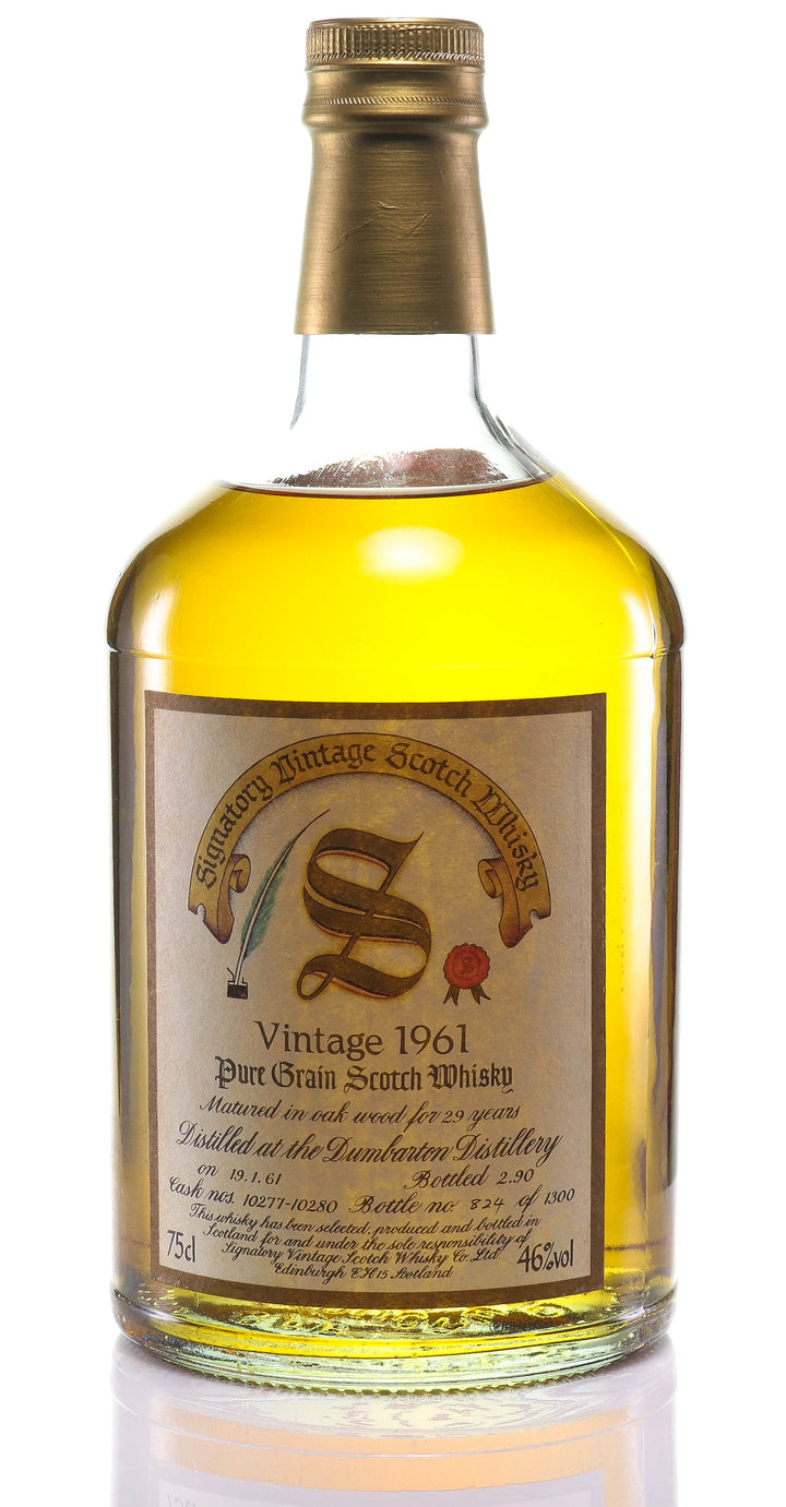 Whisky 1961 Dumbarton Signatory SKU 12673