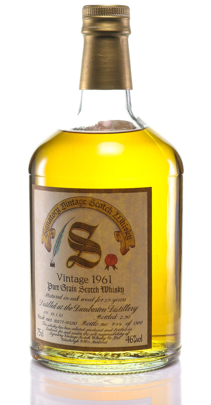 Whisky 1961 Dumbarton Signatory SKU 12673