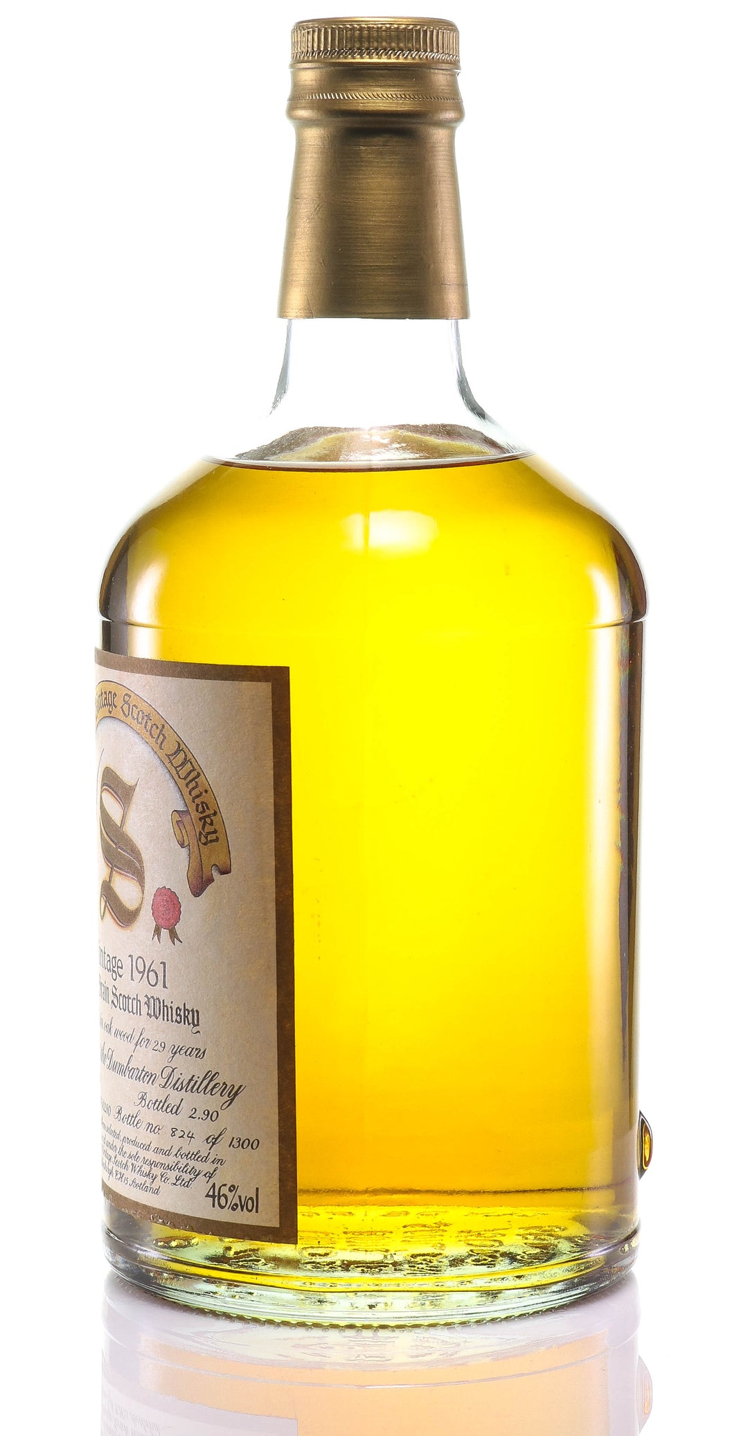 Whisky 1961 Dumbarton Signatory SKU 12673