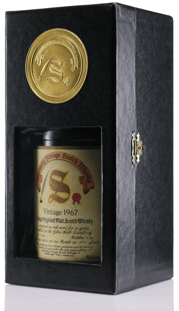 Glen Keith 1967 21 Year Old Signatory Highland Vintage Single Malt Scotch Whisky - legendaryvintages