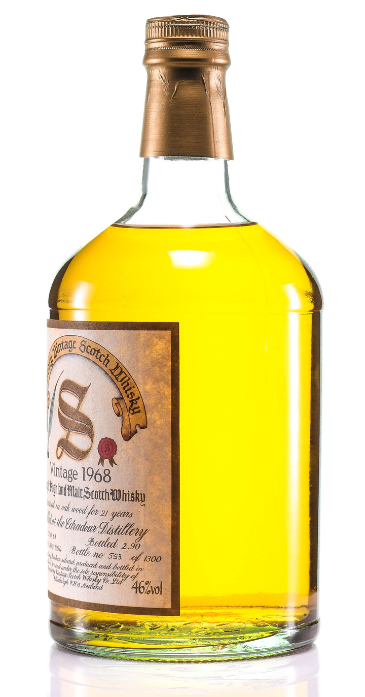 1968 Signatory Vintage Edradour 21 Year Old Single Malt Scotch Whisky - legendaryvintages