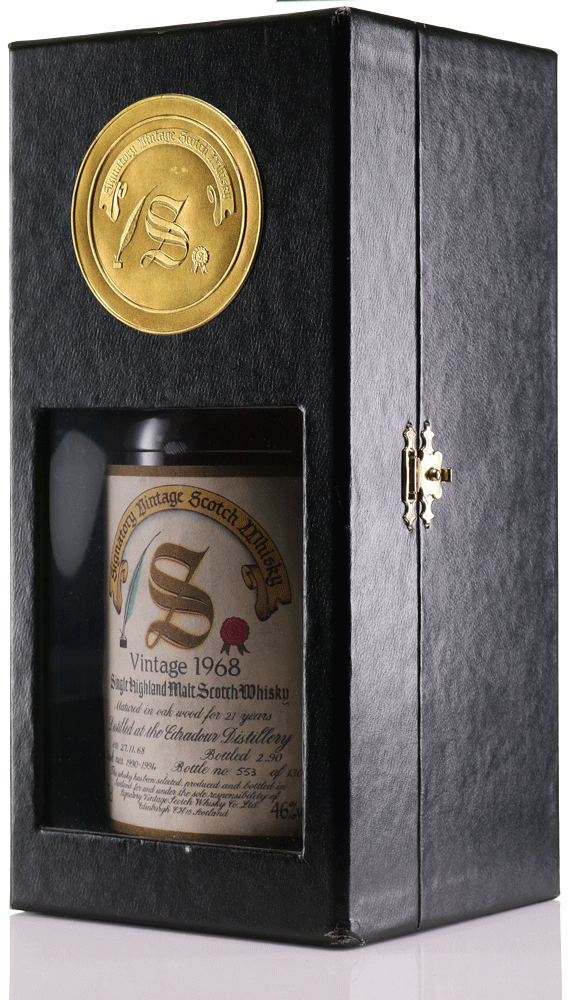 1968 Signatory Vintage Edradour 21 Year Old Single Malt Scotch Whisky - legendaryvintages