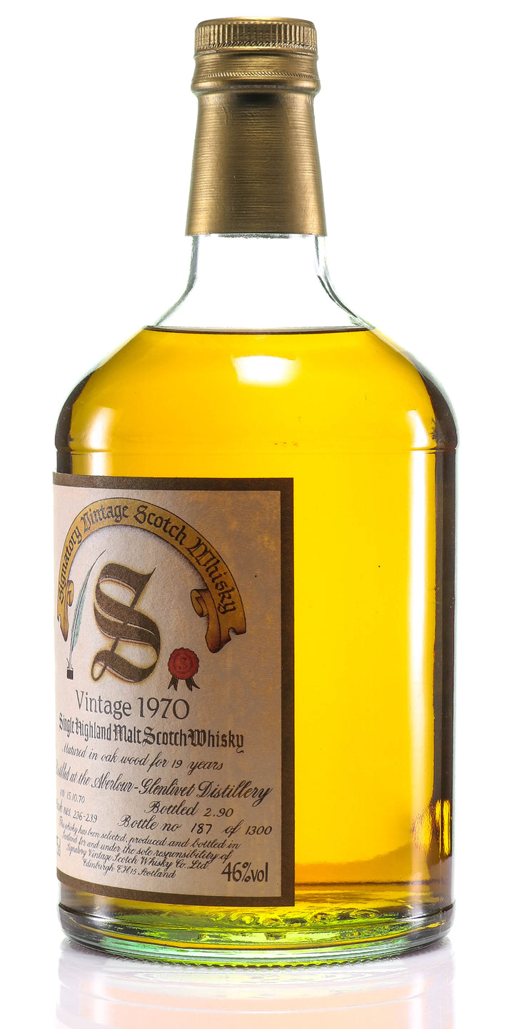 1970 Signatory Vintage Cask Strength Collection Aberlour 20 Year Old Single Malt Scotch Whisky - legendaryvintages