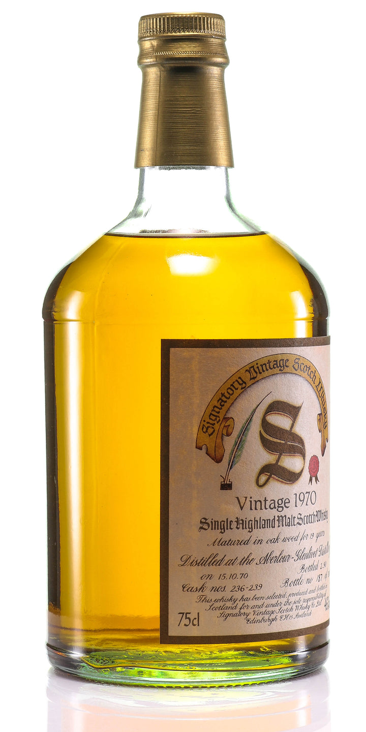 1970 Signatory Vintage Cask Strength Collection Aberlour 20 Year Old Single Malt Scotch Whisky - legendaryvintages