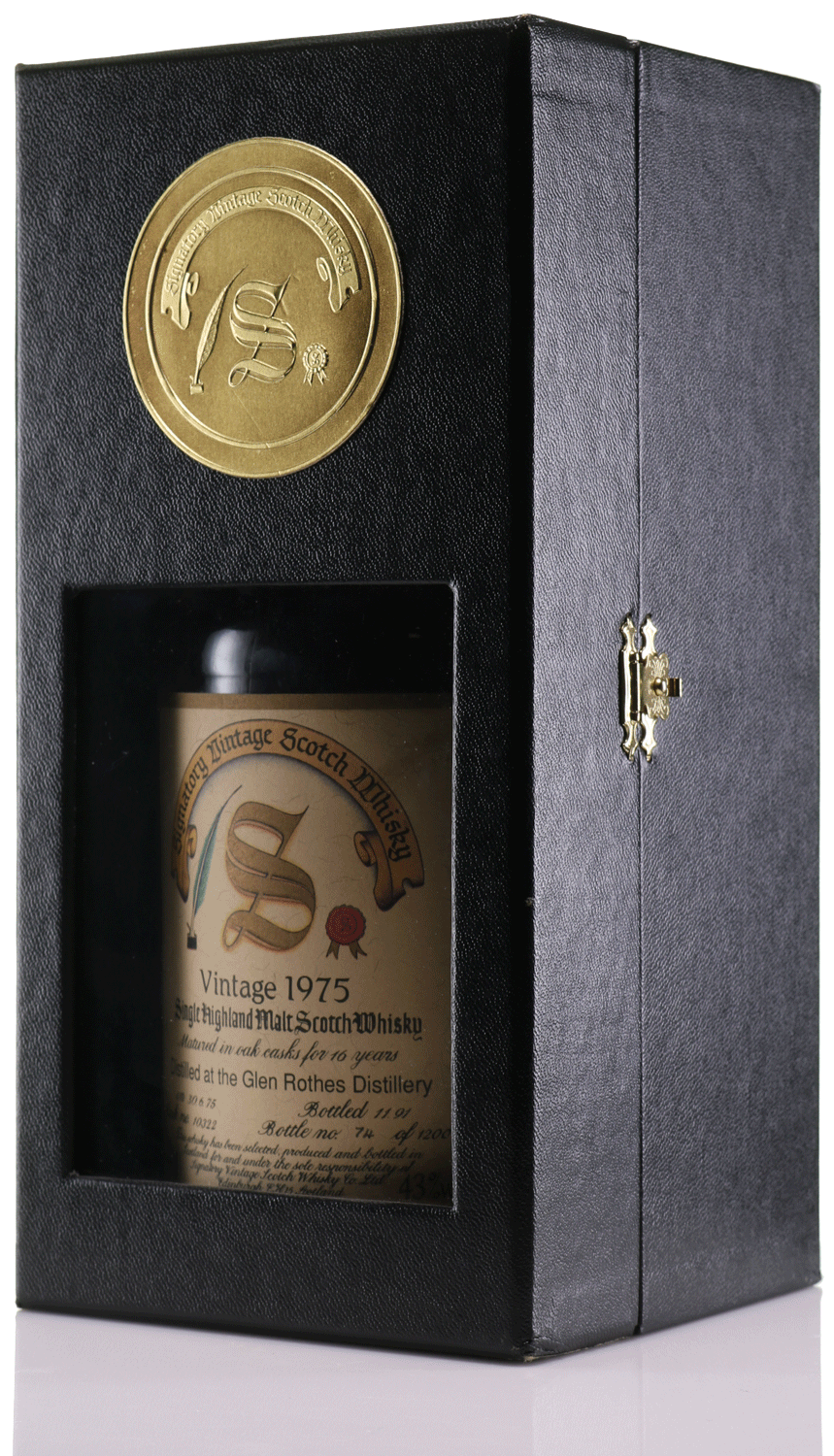 1975 Signatory Vintage Glenrothes 16 Year Old Single Malt Scotch Whisky - legendaryvintages