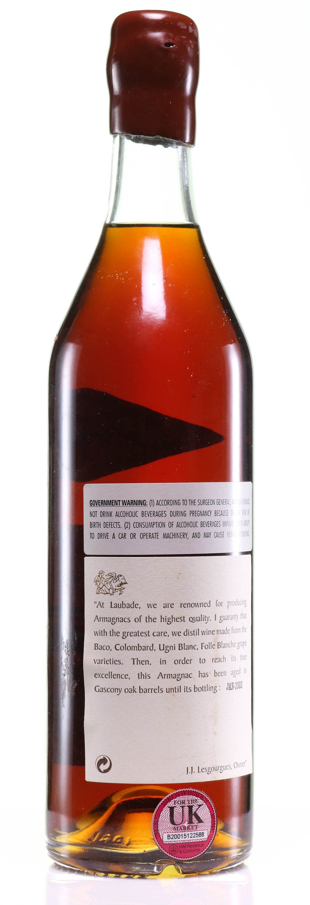 Armagnac 1966 Château de Laubade - legendaryvintages