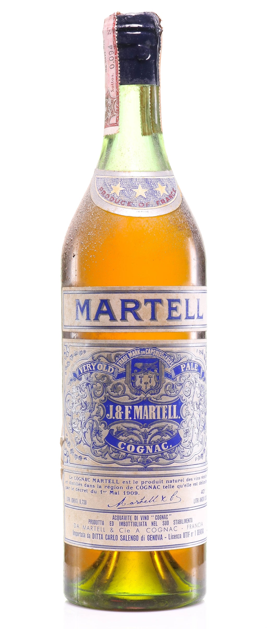 Martell Very Old Pale - 3 Star Cognac - legendaryvintages