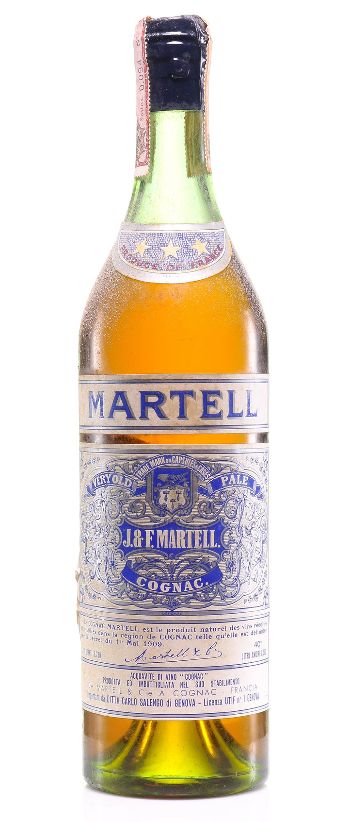 Martell Very Old Pale - 3 Star Cognac - legendaryvintages