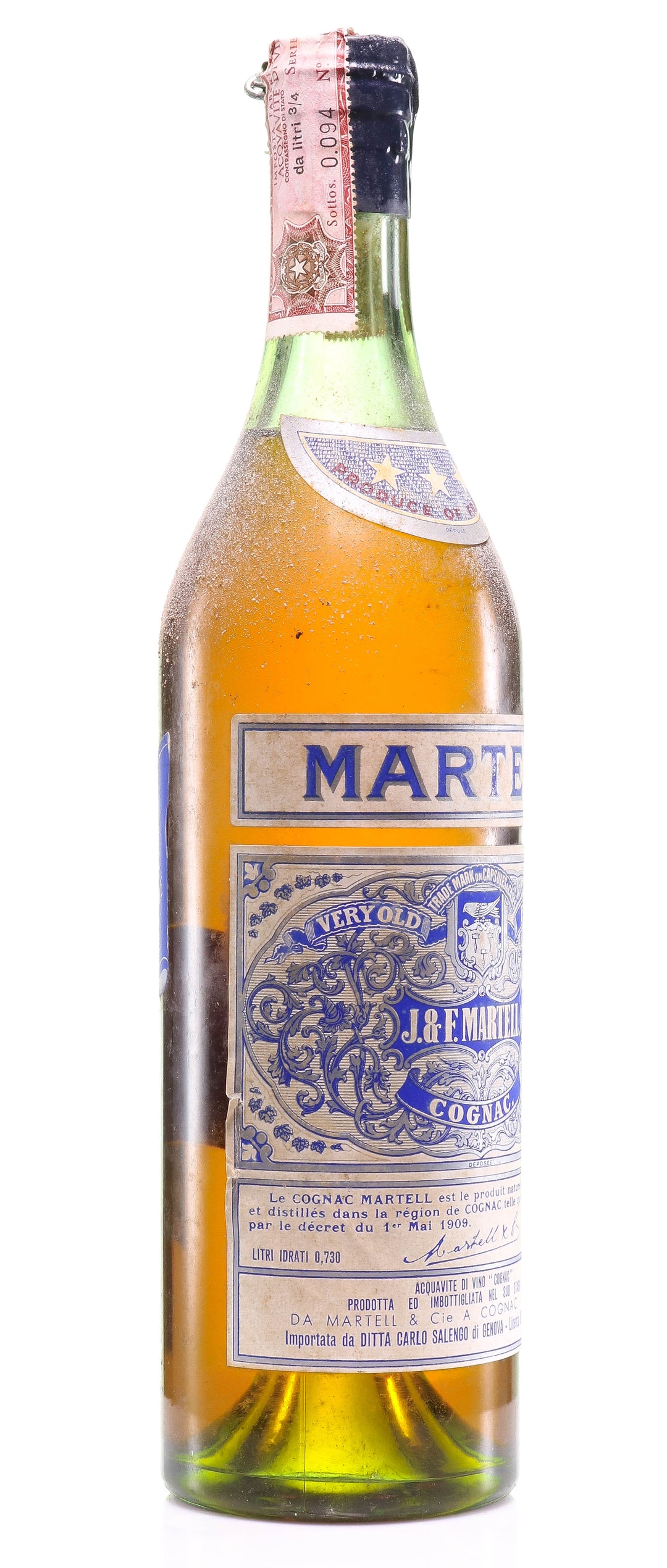 Martell Very Old Pale - 3 Star Cognac - legendaryvintages