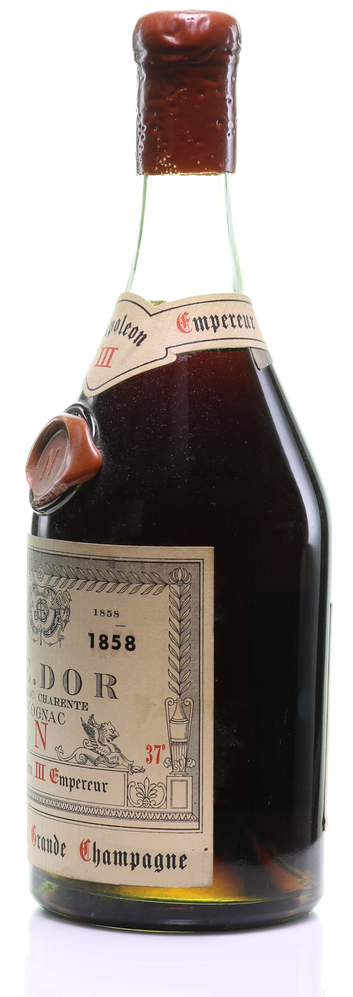 1858 A.E. Dor Tres Vieille Reserve No. 4 'Napoleon III Empereur' Grande Champagne Cognac - legendaryvintages