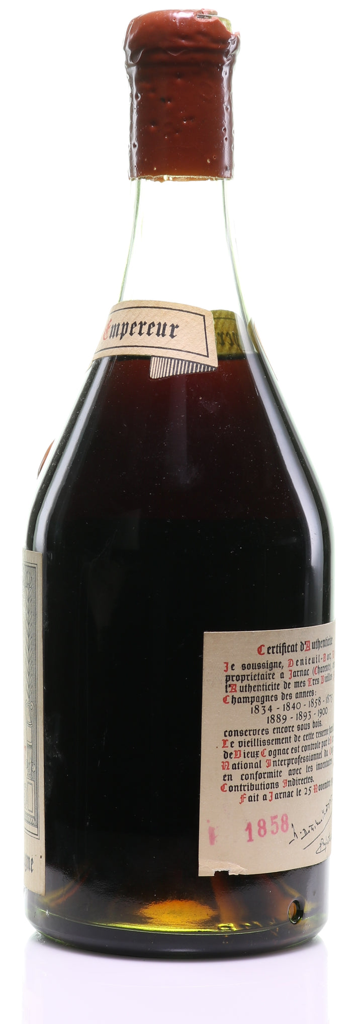 1858 A.E. Dor Tres Vieille Reserve No. 4 'Napoleon III Empereur' Grande Champagne Cognac - legendaryvintages