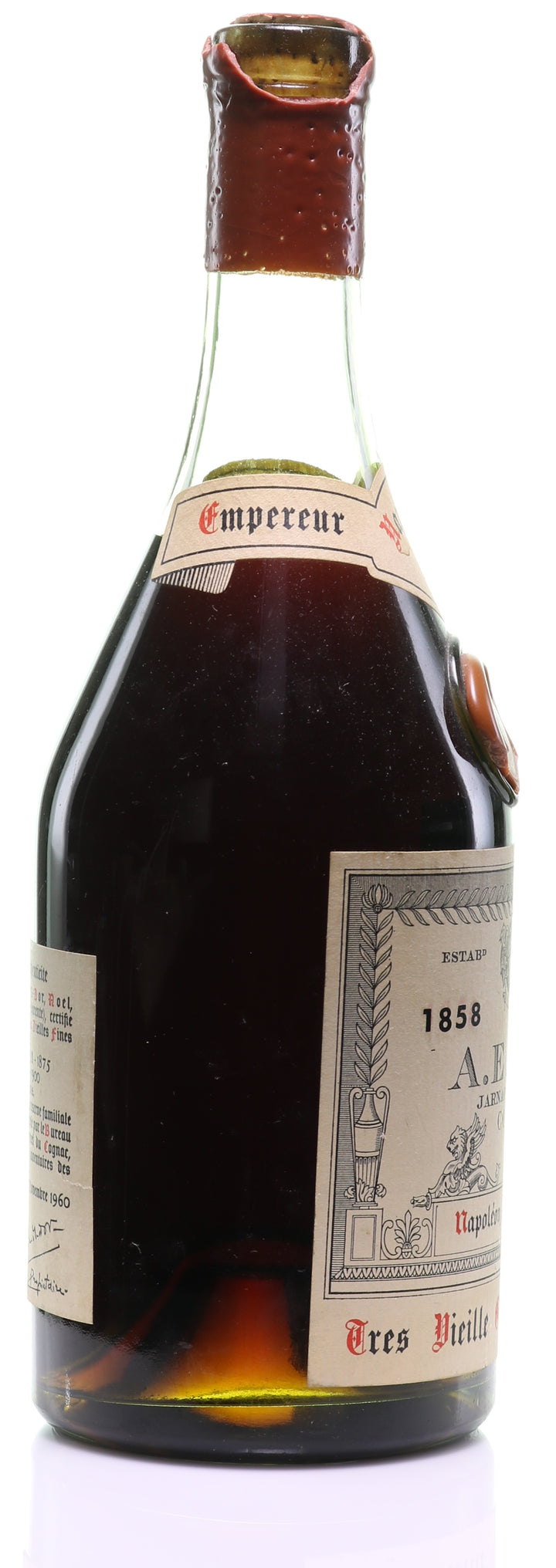 1858 A.E. Dor Tres Vieille Reserve No. 4 'Napoleon III Empereur' Grande Champagne Cognac - legendaryvintages