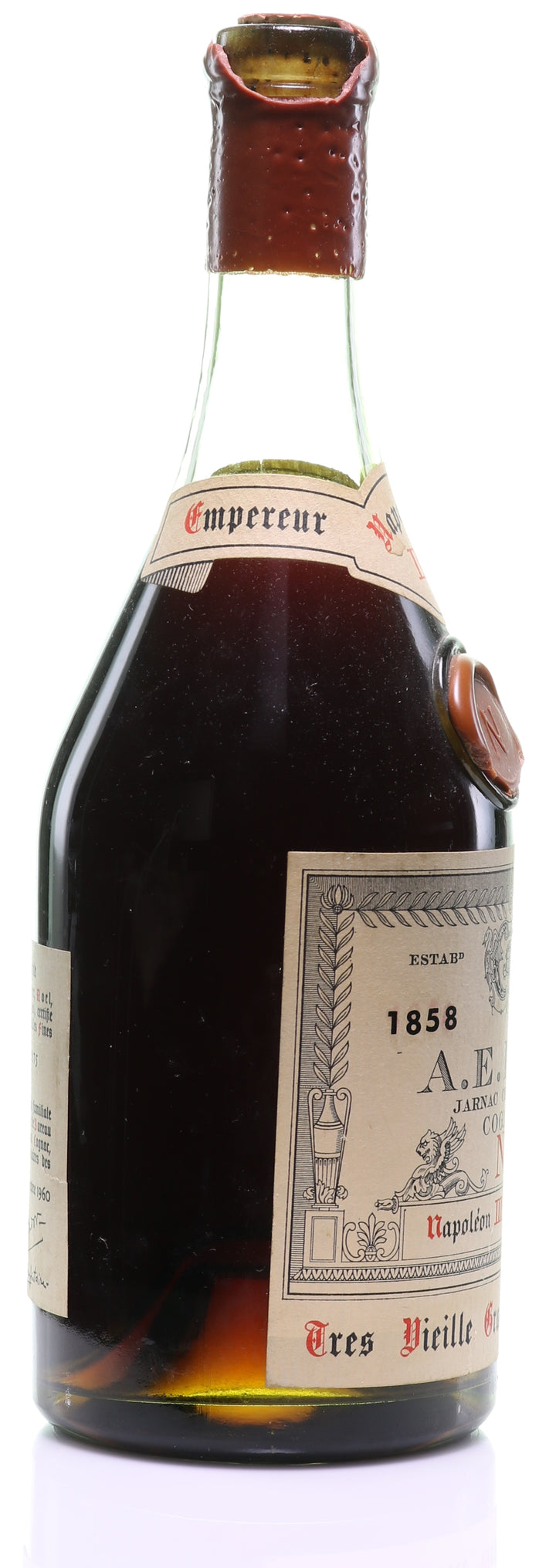 1858 A.E. Dor Tres Vieille Reserve No. 4 'Napoleon III Empereur' Grande Champagne Cognac - legendaryvintages