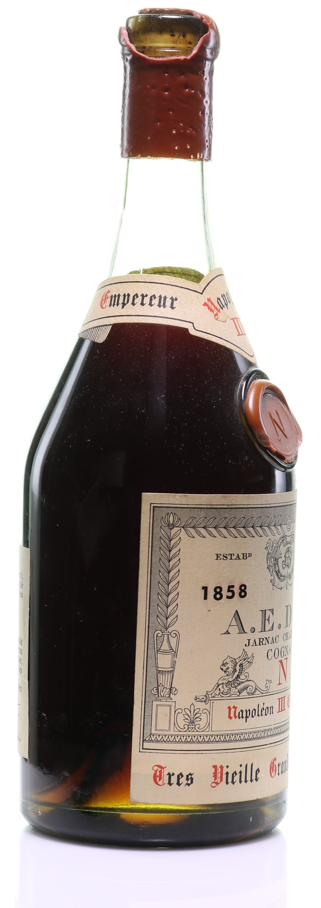 1858 A.E. Dor Tres Vieille Reserve No. 4 'Napoleon III Empereur' Grande Champagne Cognac - legendaryvintages