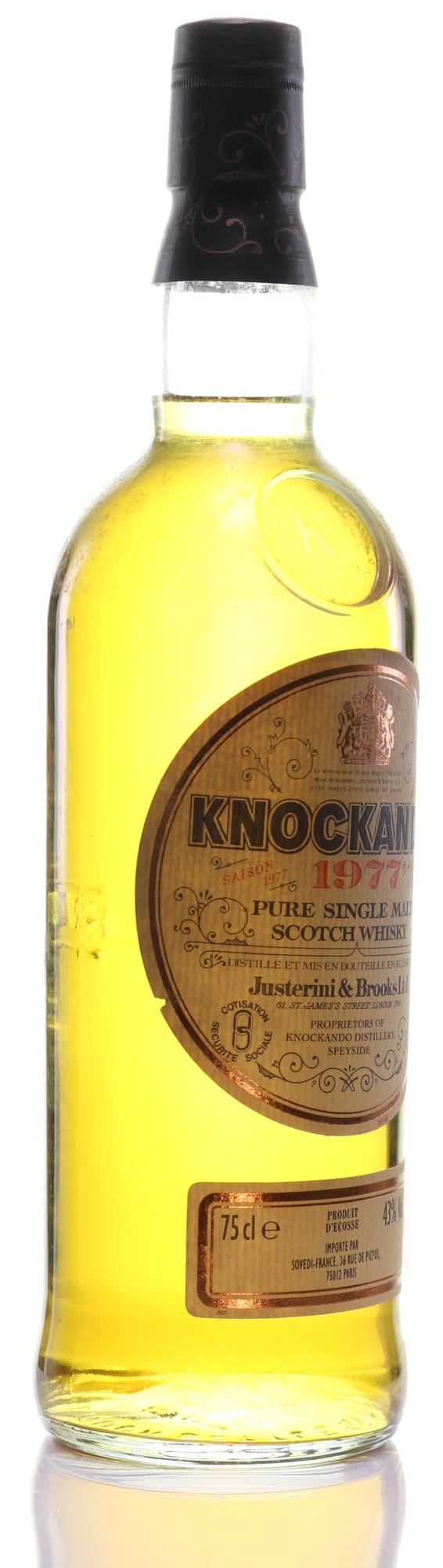 1977 J&B Justerini & Brooks Knockando 13 Year Old Fine Single Malt Scotch Whisky - legendaryvintages