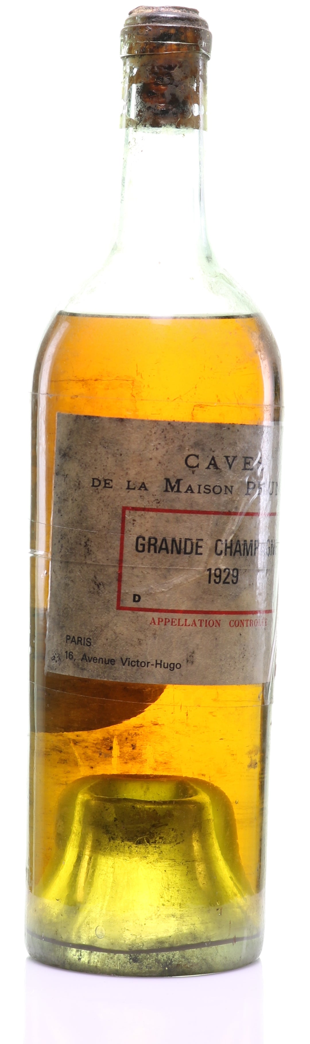 Cognac 1929 Maison Prunier Grande Champagne - legendaryvintages