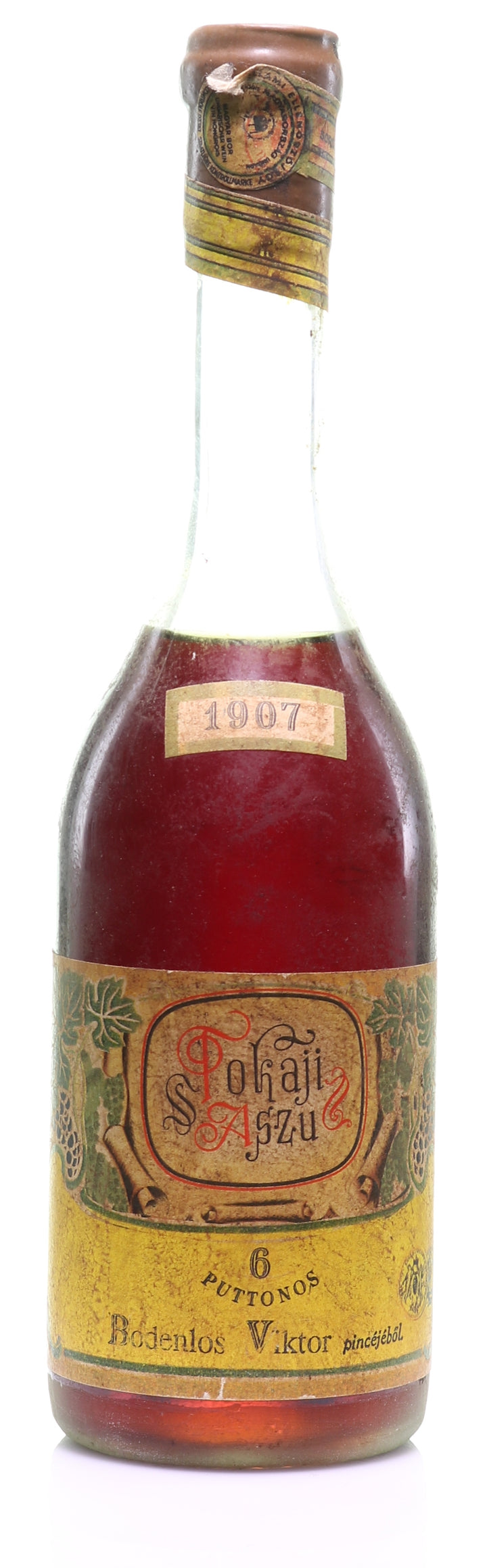 1907 Tokaji Aszu Bodenlos Viktor 6 puttonyos - legendaryvintages