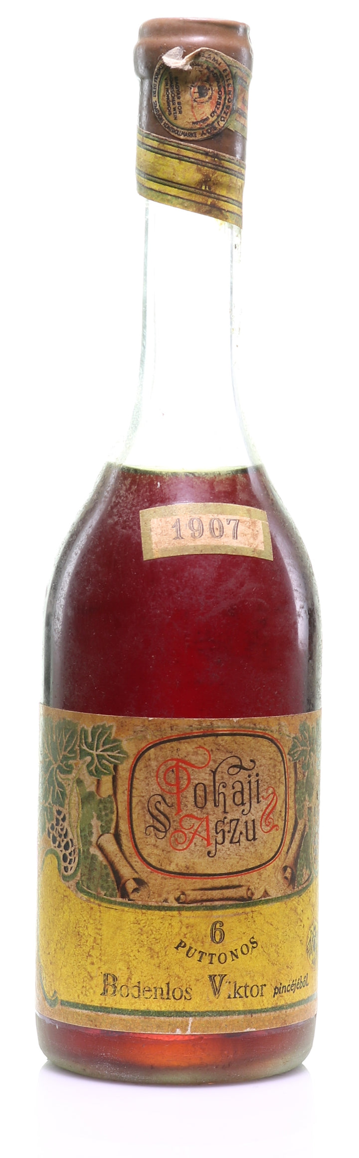 1907 Tokaji Aszu Bodenlos Viktor 6 puttonyos - legendaryvintages