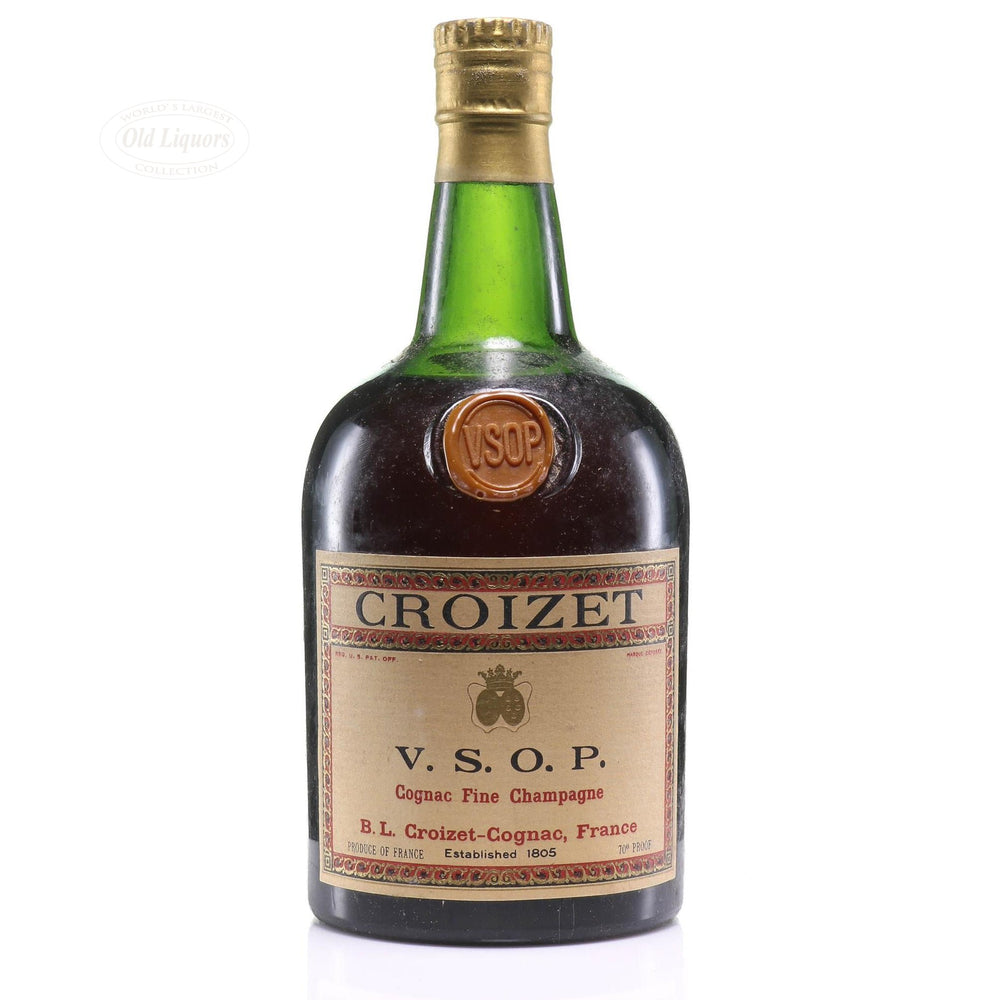 Cognac Croizet VSOP including glasses SKU 4834