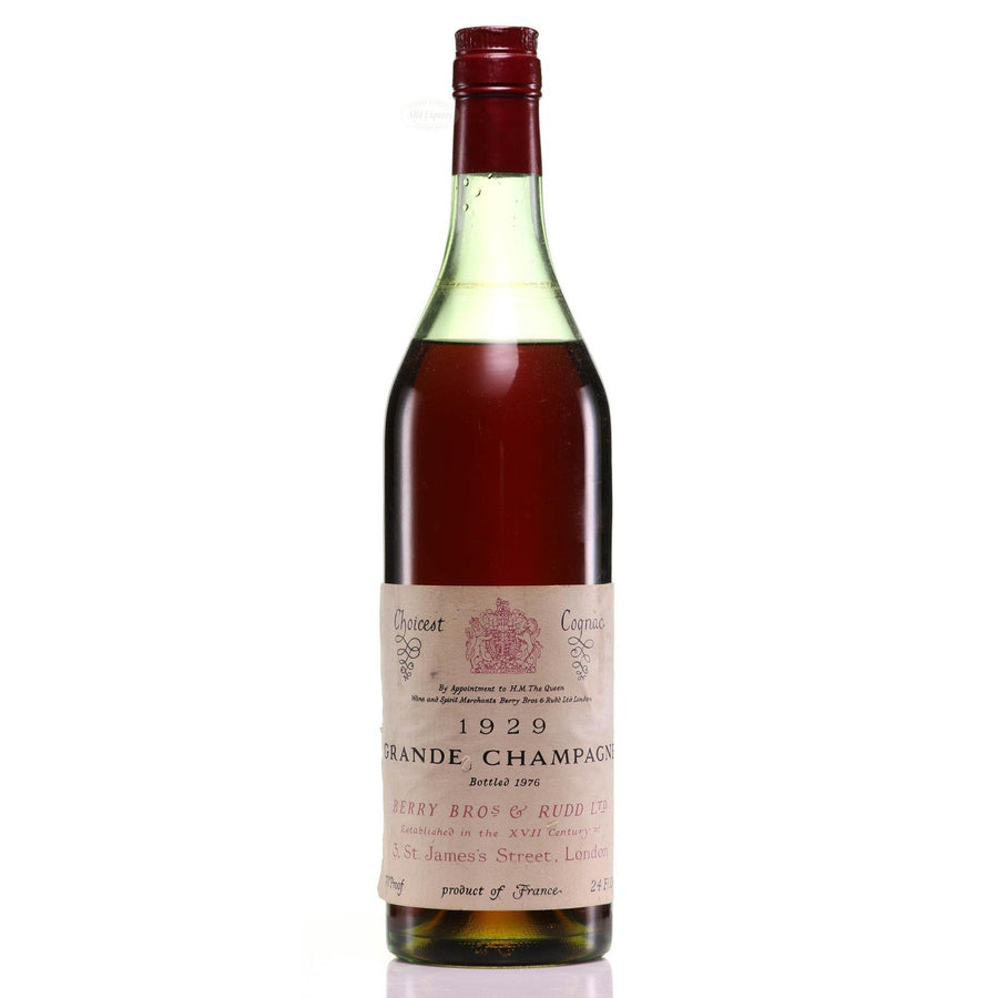 Cognac 1929 Choicest Berry Brothers Rudd Ltd SKU 5740