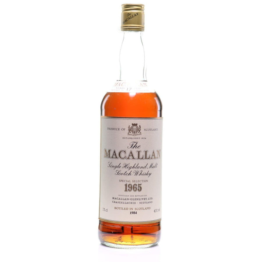 Whisky Macallan Single Highland Malt 1965 year old SKU 13522