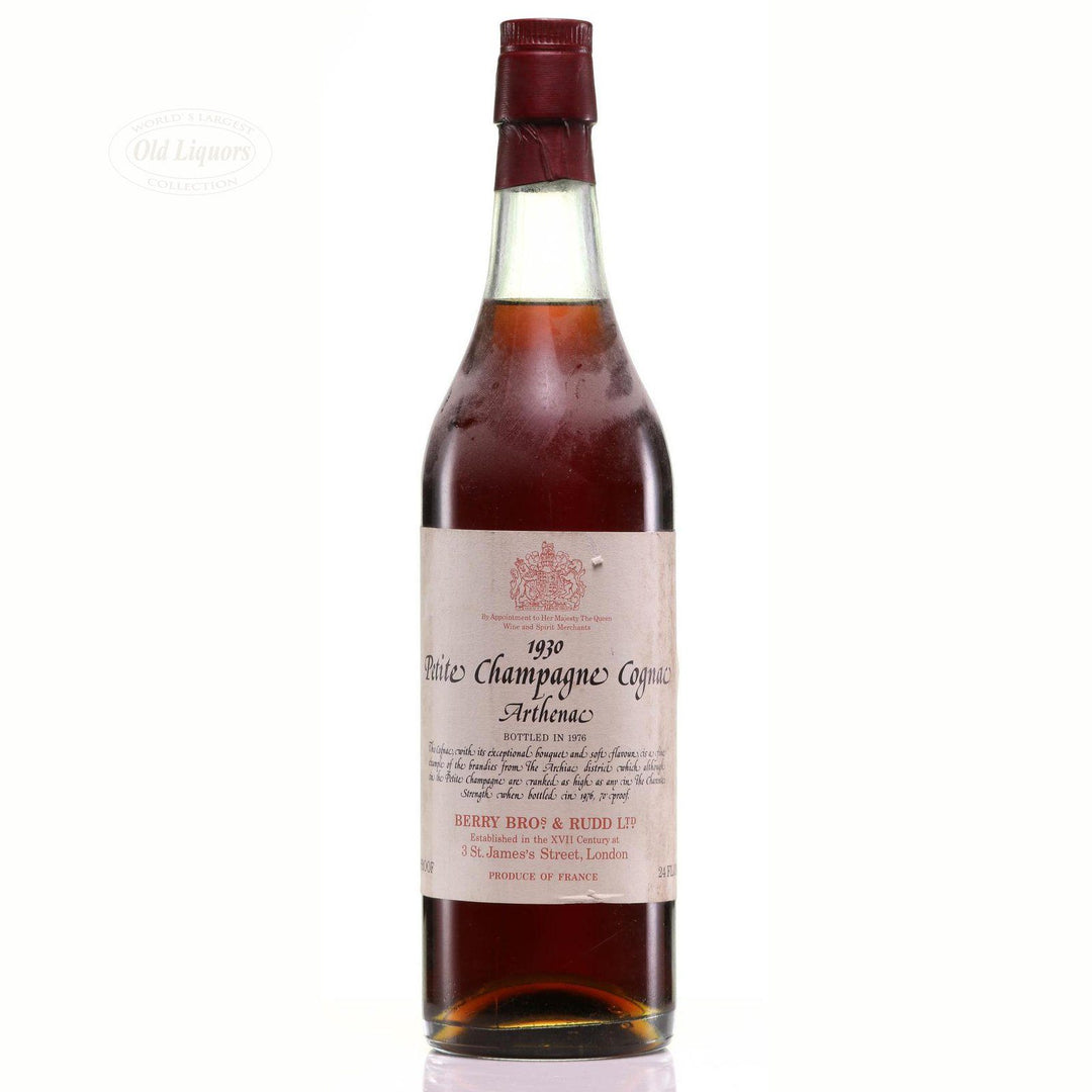 Cognac 1930 Berry Brothers Rudd SKU 4892