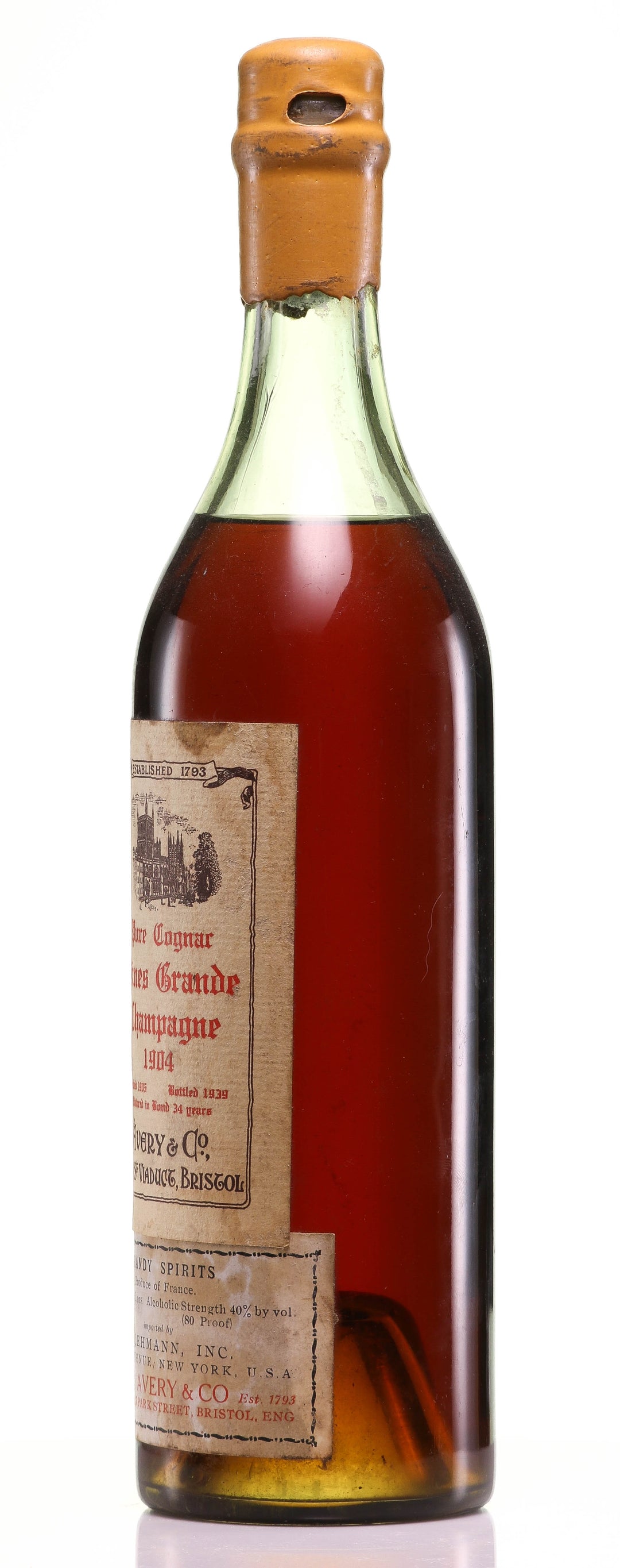 1904 Hine Grande Champagne Vintage Cognac - legendaryvintages