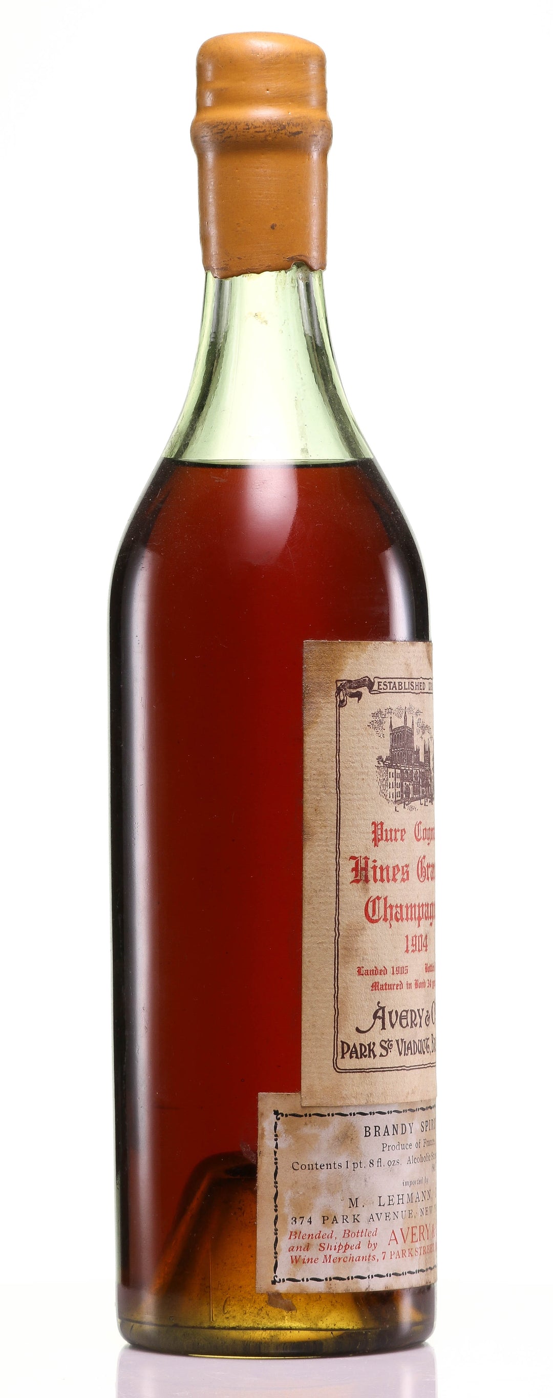 1904 Hine Grande Champagne Vintage Cognac - legendaryvintages