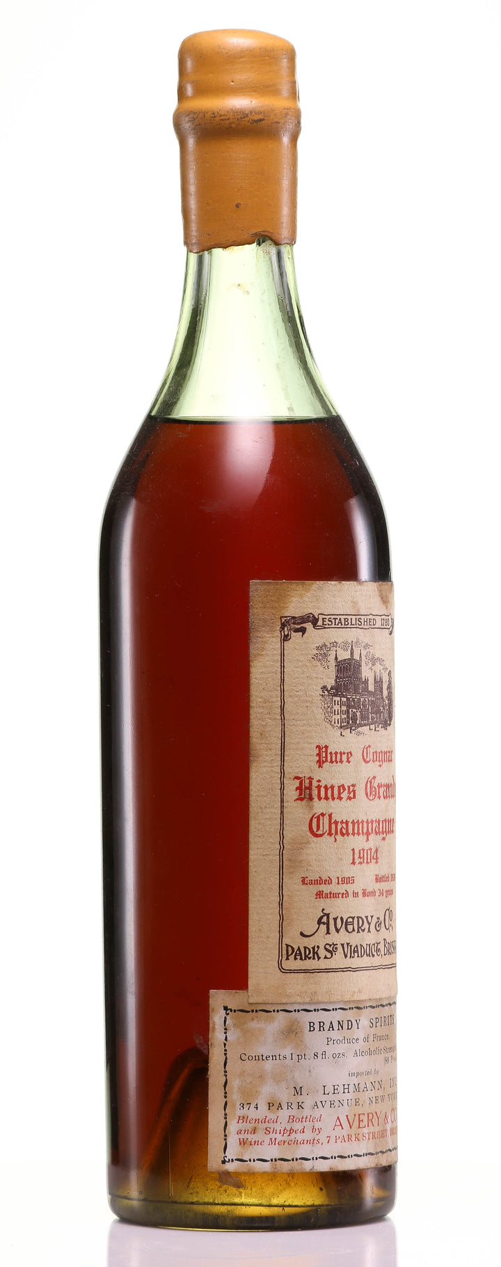 1904 Hine Grande Champagne Vintage Cognac - legendaryvintages