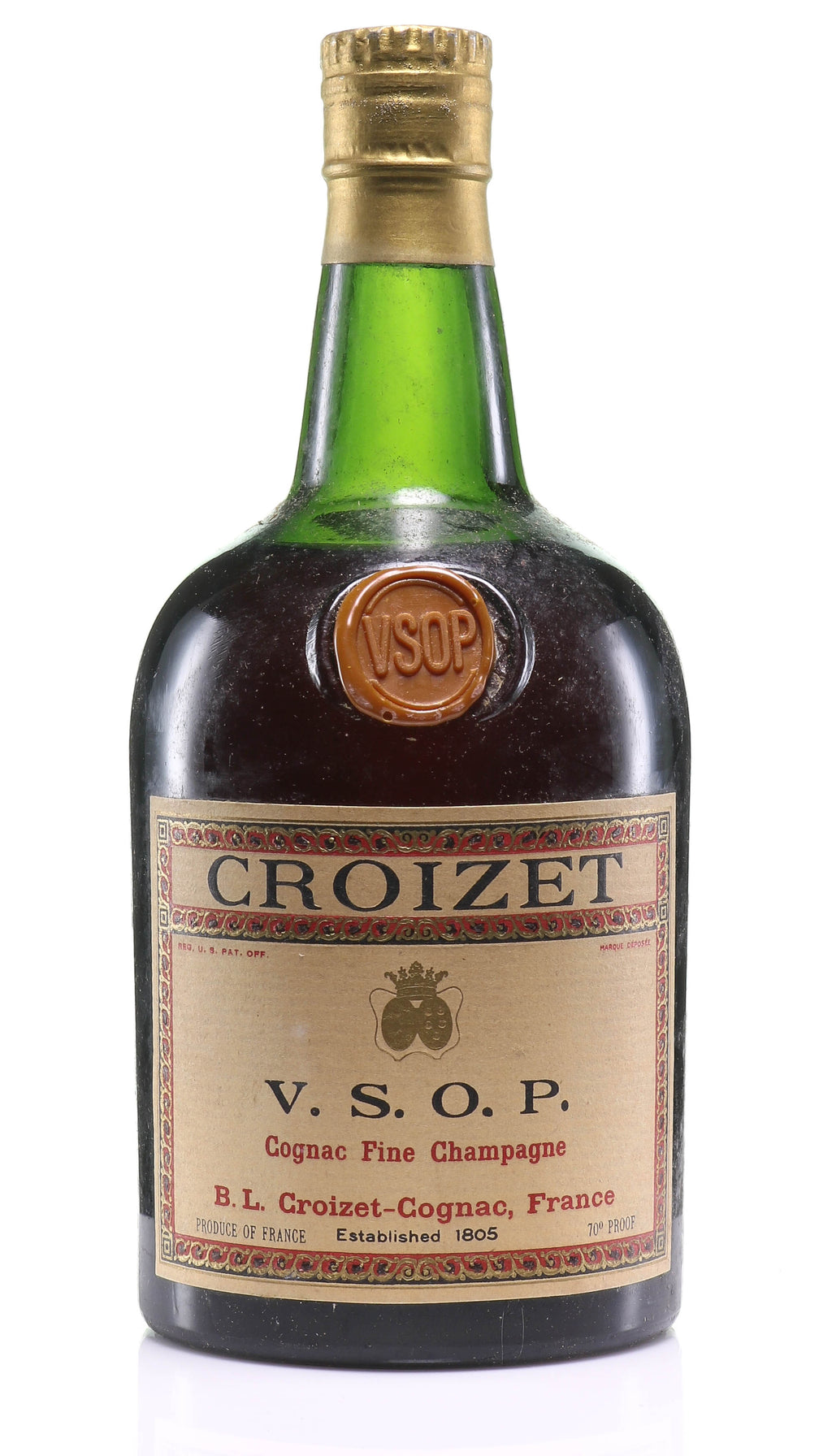 Croizet V.S.O.P. Fine Champagne Cognac - legendaryvintages