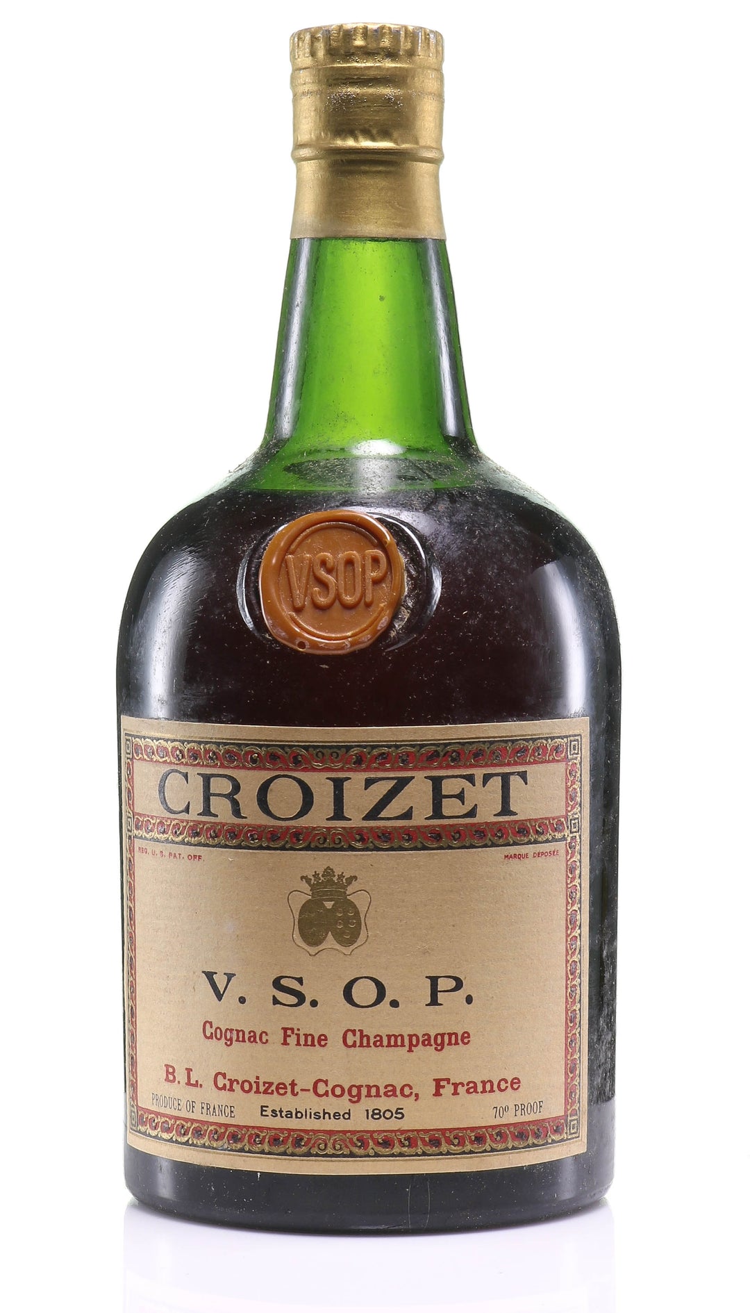 Croizet V.S.O.P. Fine Champagne Cognac - legendaryvintages