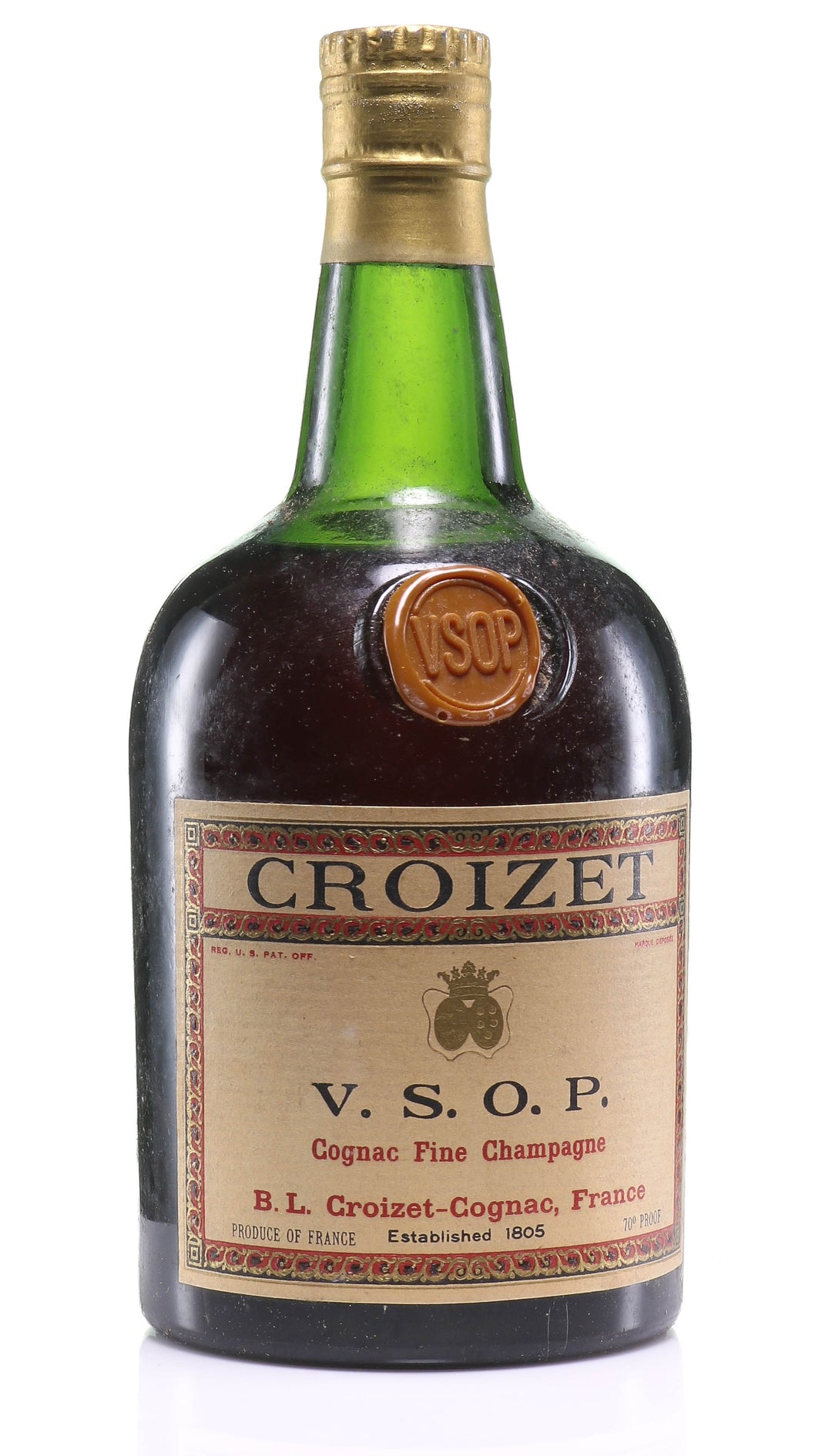 Croizet V.S.O.P. Fine Champagne Cognac - legendaryvintages