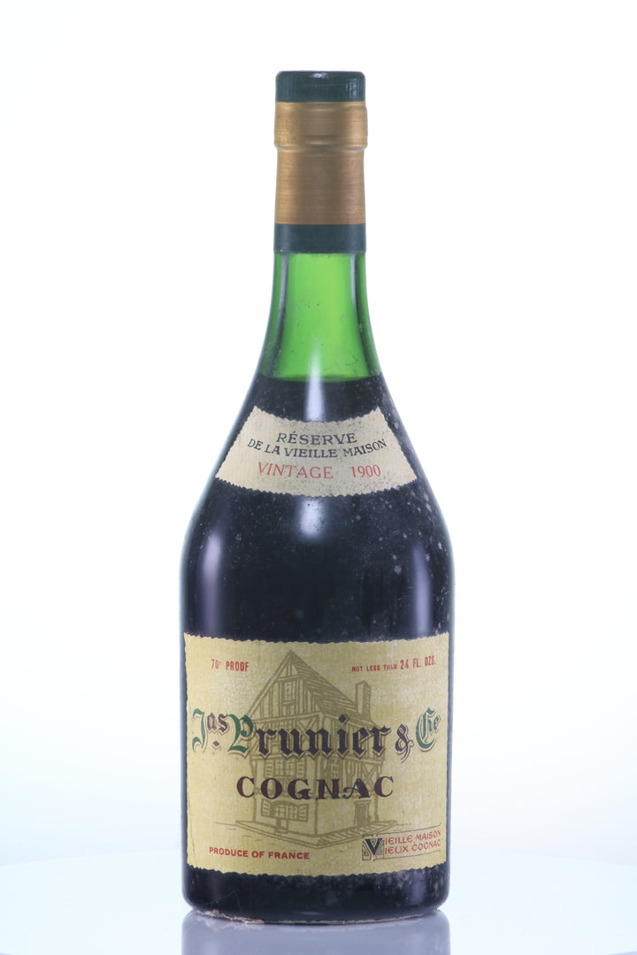 1900 Prunier Reserve de la Vieille Maison Vintage Cognac - legendaryvintages